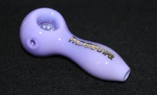 4" LILAC PURPLE Glass Tobacco Smoking Glass Pipe w/built-in screen