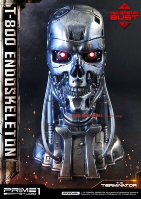 Prime 1 Studio HDBT1-01 The Terminator (1984) 1/2 T-800 Endoskeleton Head Bust