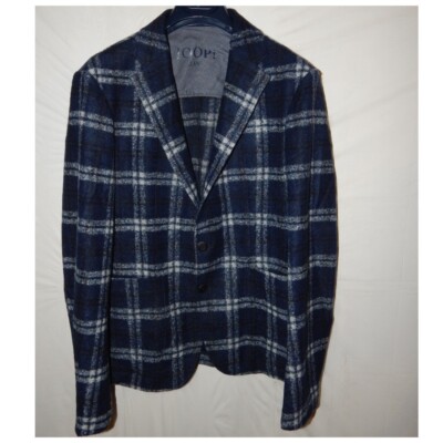 Blazer jacket with added wool check JOOP! Jeans Slim Fit. Size 48