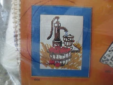Artcraft Concepts WATER PUMP AND APPLES Needlepoint SEALED Kit #1602