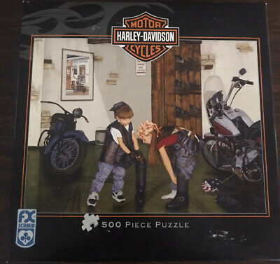 Harley Davidson Motor Cycles 500 Piece Jigsaw Puzzle FX Schmid 81319 Shield for sale online 