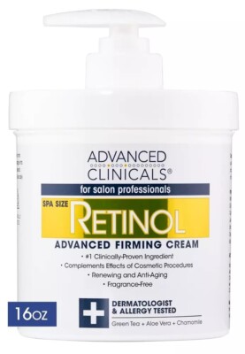 Retinol Creme Hochdosiert aufhellend straffend Hautpflege Anti Aging Falten 453g