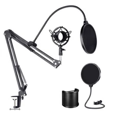 Recording Studio Microphone Pop Filter Mic Wind Screen Mask Shield Double Layer