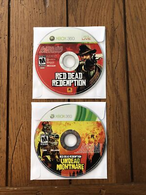 Red Dead Redemption & Undead Nightmare (Microsoft Xbox 360) Discs