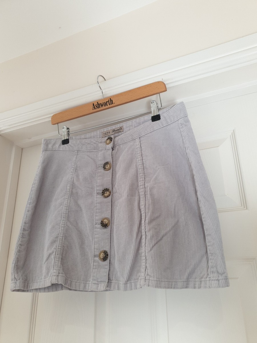 Cord Button Front Jean Skirt Cord Skirt Evie Button Down Mini