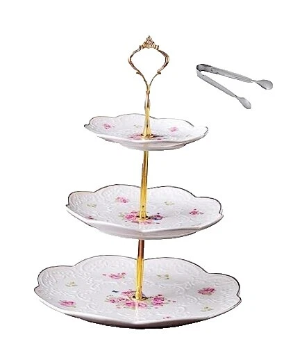 Floral e suportes de bolo Cupcake