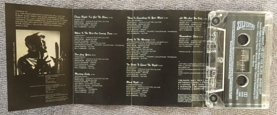 BUDDY GUY DAMN RIGHT I'VE GOT THE BLUES CASSETTE TAPE - Image 4 of 4