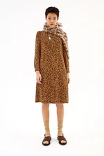 silk apc cheetah print dress