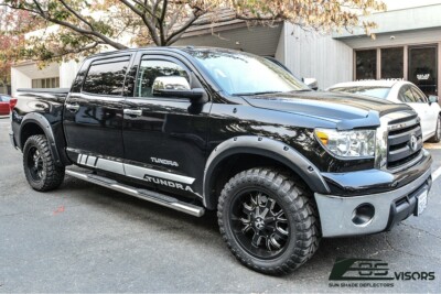 EOS Visors For 07-21 Toyota Tundra Crew Cab IN-CHANNEL Side Window Deflectors