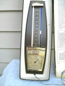 Vintage Taylor MCM Suburban Indoor/Outdoor Thermometer/Humidity 5338 New in Box