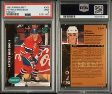 1991 PARKHURST FRENCH Patrice Brisebois Montreal Canadiens PSA 9 MINT