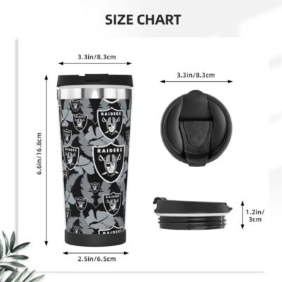 RAIDERS DE LAS VEGAS - TASSE LOGO (450 ML) - TRANSPARENTE