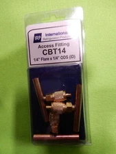 CBT14 IRP ACCESS VALVE FITTING, 1/4" FLARE  X 1/4"  ODS (ID)