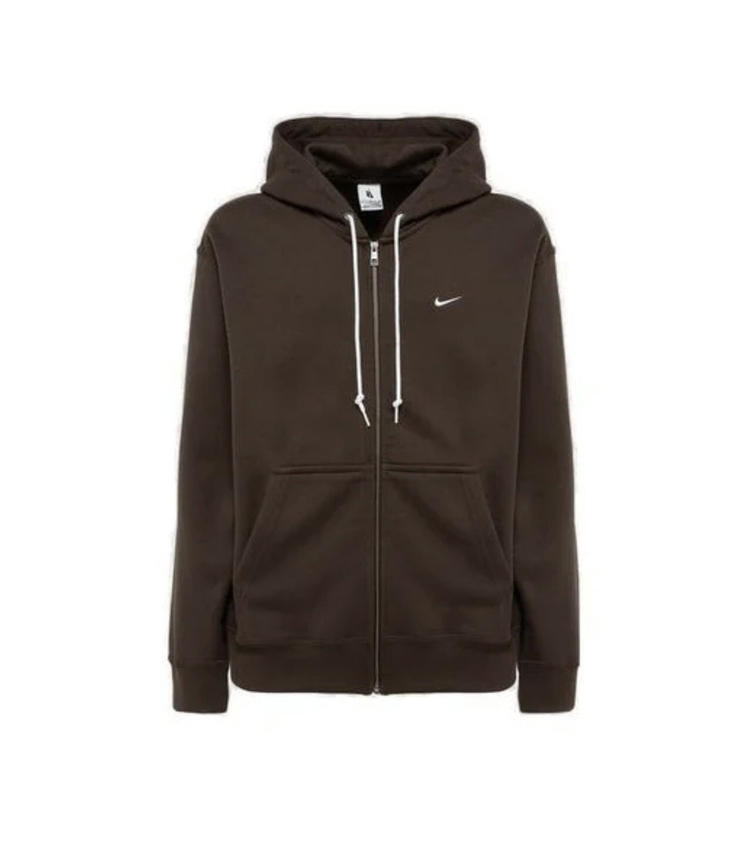 brown zip up nike hoodie