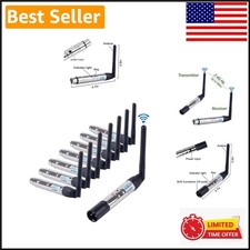 8pcs 2.4G Wireless DMX512 Set: 1 Transmitter 7 Female Receivers - 126 Channels