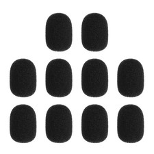 10 Pcs Mini Foam Microphone windscreen, 15x20mm Black Mic Cover