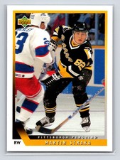 1993-94 Upper Deck - Martin Straka #40 Pittsburgh Penguins Hockey Card