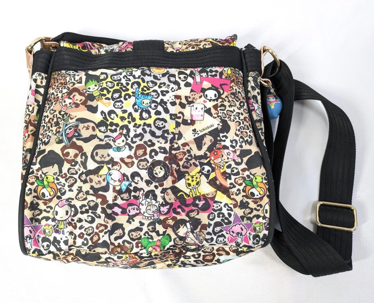 Rare tokidoki Shoulder bag Leopard w/Charm Adios 10 × 10 in Kawaii