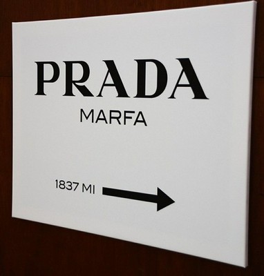 PRADA MARFA Bild 90x70cm (sehr groß)auf Holzkeilrahmen Gossip Girl Prada 