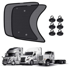 2PCS 23'' 21.6'' Side Window Shades for Semi Truck/Heavy Duty Truck - Freight...