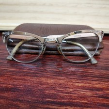 Vtg 4 Alum 22 M/C 12k Gold Filled Cat Eye Bifocal Glasses w/Case