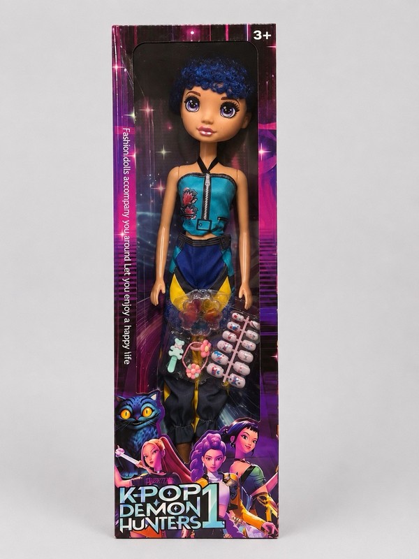 KPOP Demon Hunters Zoey Fashion Doll with Accessories – Large Doll