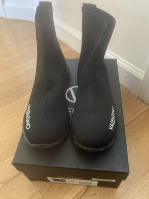 VALENTINO by MARIO VALENTINO Melissa Sock Sneakers Black 6.5 US Size