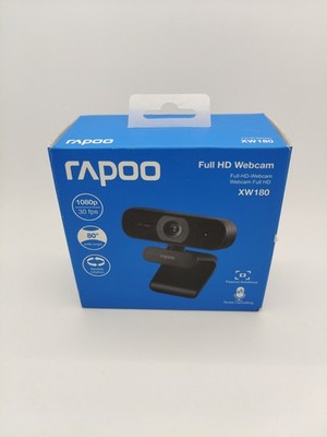 Rapoo XW180 Full HD Webcam 1080P 80 Field of View Fixed Focus Noise Cancelling 