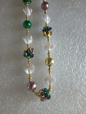 Mardi Gras Gold/Green/Purple/White 44" Beads-NEW