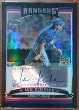 2006 Topps Chrome - Ian Kinsler #340 Black Refractor /200 (AU)