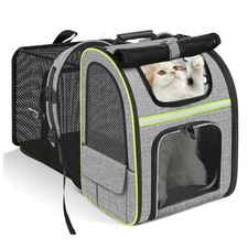 Cat Dog Carrier Pet Carrier Backpack Expandable with Back Extension Breathable