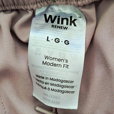 Wink Renew Women  s Modern Fit Scrub Pants Size L Gray Polyester Solid