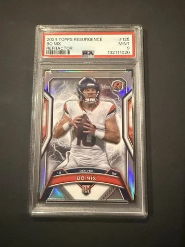 2024 TOPPS RESURGENCE REFRACTOR #125 BO NIX ROOKIE RC PSA 9