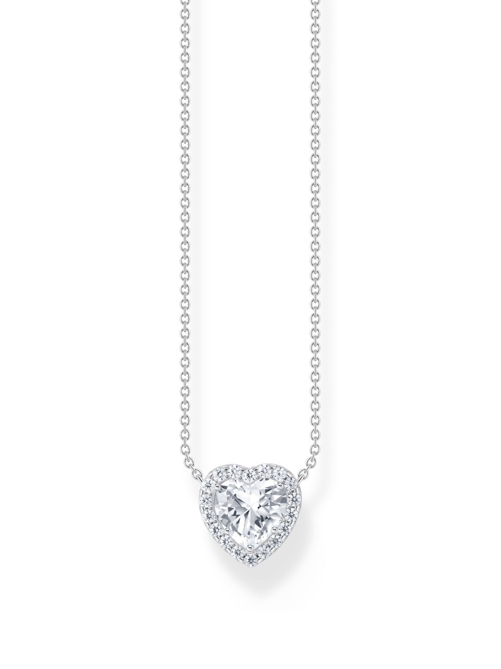 Thomas Sabo KE2280-051-14-L45V Silberne Kette mit Halo-Anhnger in Herzform 4 22590₽