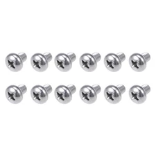 Machine Screws (M4x6mm) 30Pcs, Phillips Cross Pan Bolts 304 Stainless Steel