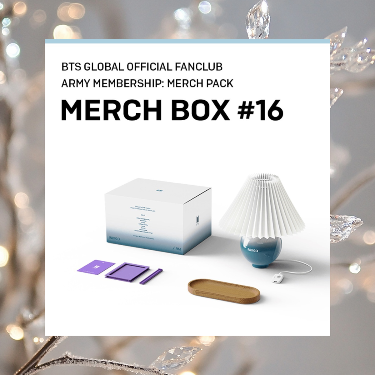 BTS Merch Box #16, Official Army Weverse RM Indigo Album Full Set