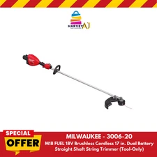 Milwaukee 3006-20 M18 Fuel 17" Dual Battery Straight String Trimmer (Tool Only)