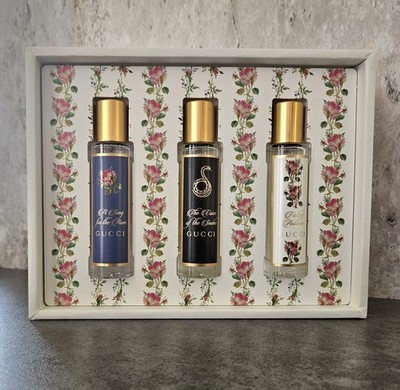 Gucci The Alchemist's Garden Gift Set 3-15ml Sprays Rose, Snake, Autumn NIB!  