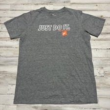 The Nike Tee Just Do It Box Logo T-Shirt Gray Kids Youth XL neon soft sportswear