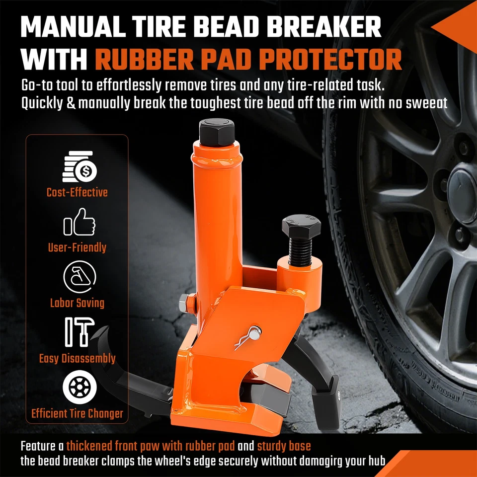 Portable Manual Tire Bead Breaker Workshop Tool for 38"- 42" Bus Truck ATV Tire - Image 2 of 4
