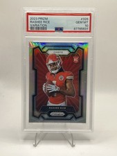 Rashee Rice RC Silver Prizm Variation 2023 Panini Prizm #326 Rookie Card PSA 10
