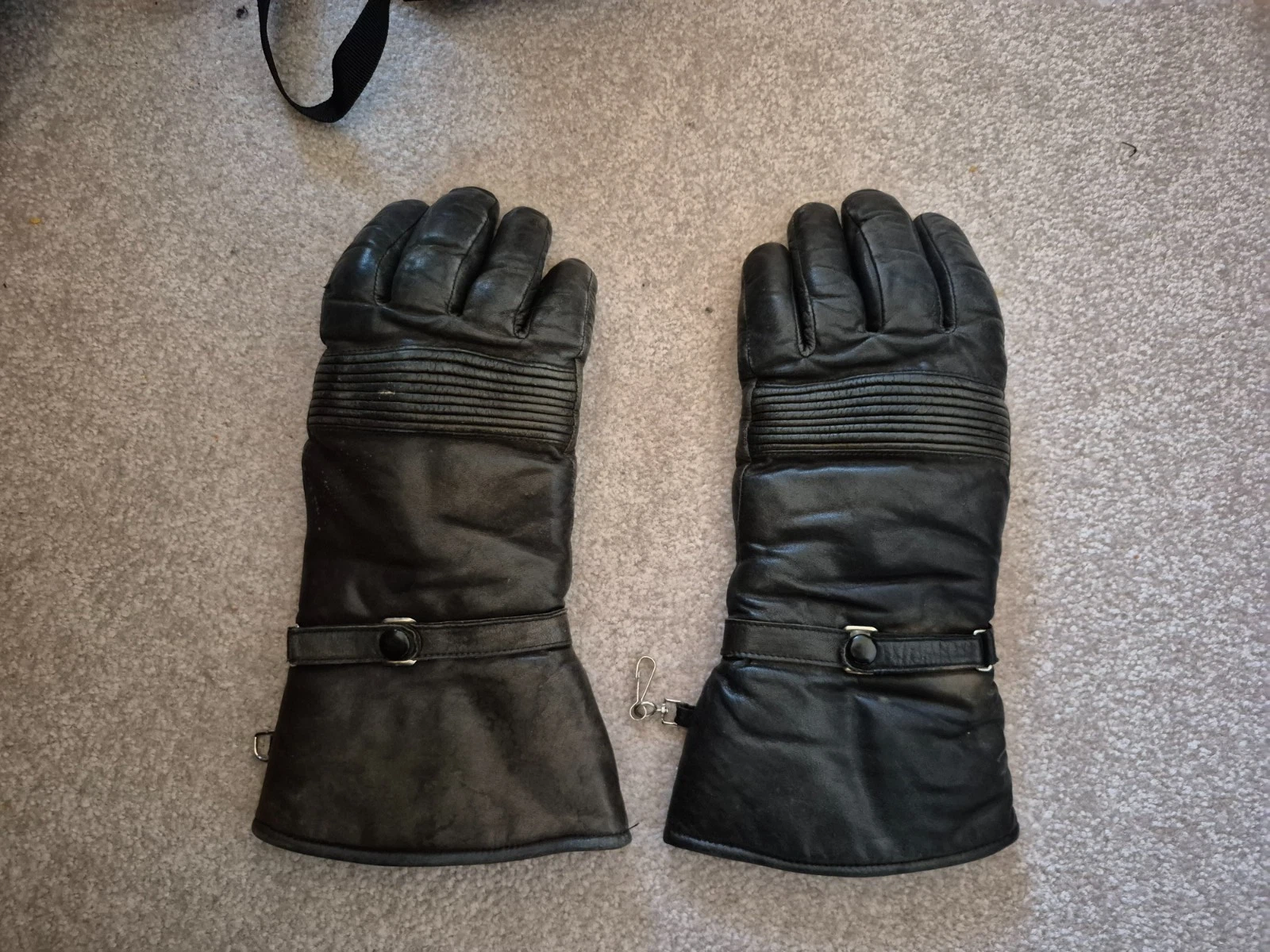 Olympia top grade Leather Motorcycle Riding Gloves Sz L