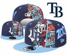 New MLB Team Tampa Bay Rays Adjustable Snapback 9Fifty Cap Hat