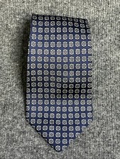 Vintage Polo Ralph Lauren Men’s Floral Jacquard Pattern Silk Blue USA Made
