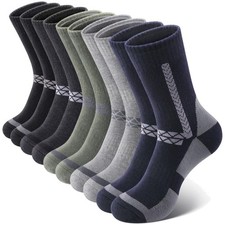 5 Pairs Merino Wool Socks for Men, Thick Winter Wool Hiking Socks, Warm Breathab