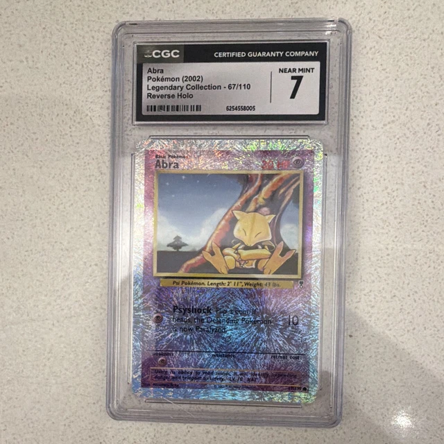 The Pokémon Company Pokémon TCG Legendary Collection Abra 67/110 Rev Holo CGC 7