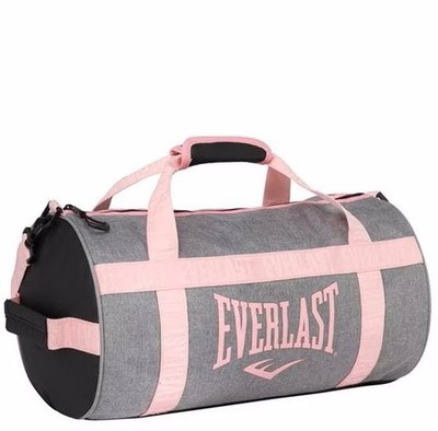 Everlast Sports Duffle Travel Bag Top Handle Zip Closure Pink Grey 45x33x25cm