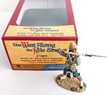 W. Britain Nile Series 27009 Black Watch 42nd Highlander 2010 Soldier Lunging 1