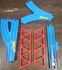 TOMY Thomas Train Track Lot Switches Bridges Straights Blue Red Parts