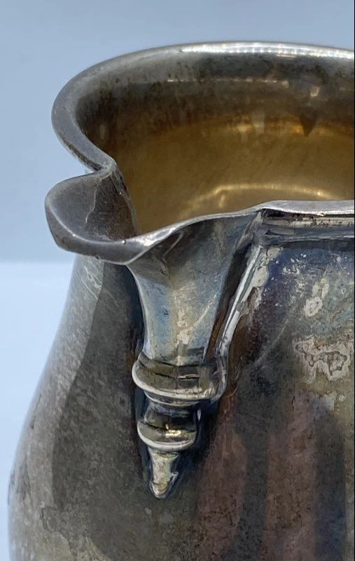 Crema con mango ornamentado Birks de plata de ley de 3 1/2" 121,5 g Foto 2 de 4